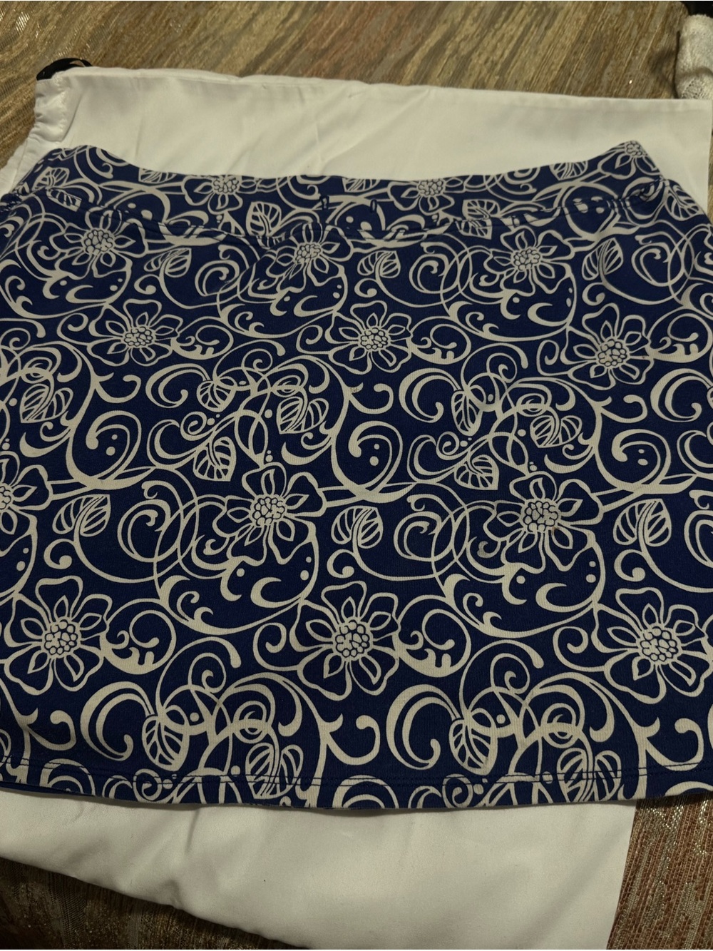 Liz Claiborne Navy Blue Floral Mini Skort